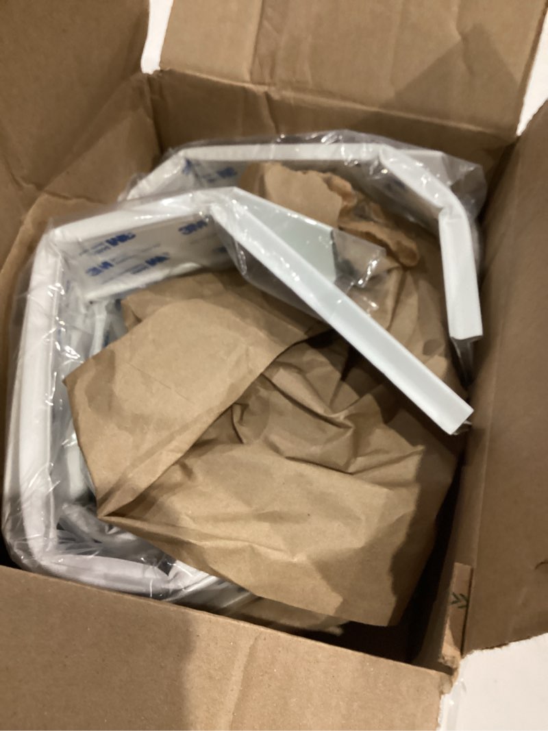 Condition photo showing As Is for door coner seal, peel and stick weather stripping gap filler for side of door window jambs, light noise draft stopper with self adhesive, 1.8in(w) × 44in(l), 4 pack,white 1.8in(w) × 44in(l), 4pcs white