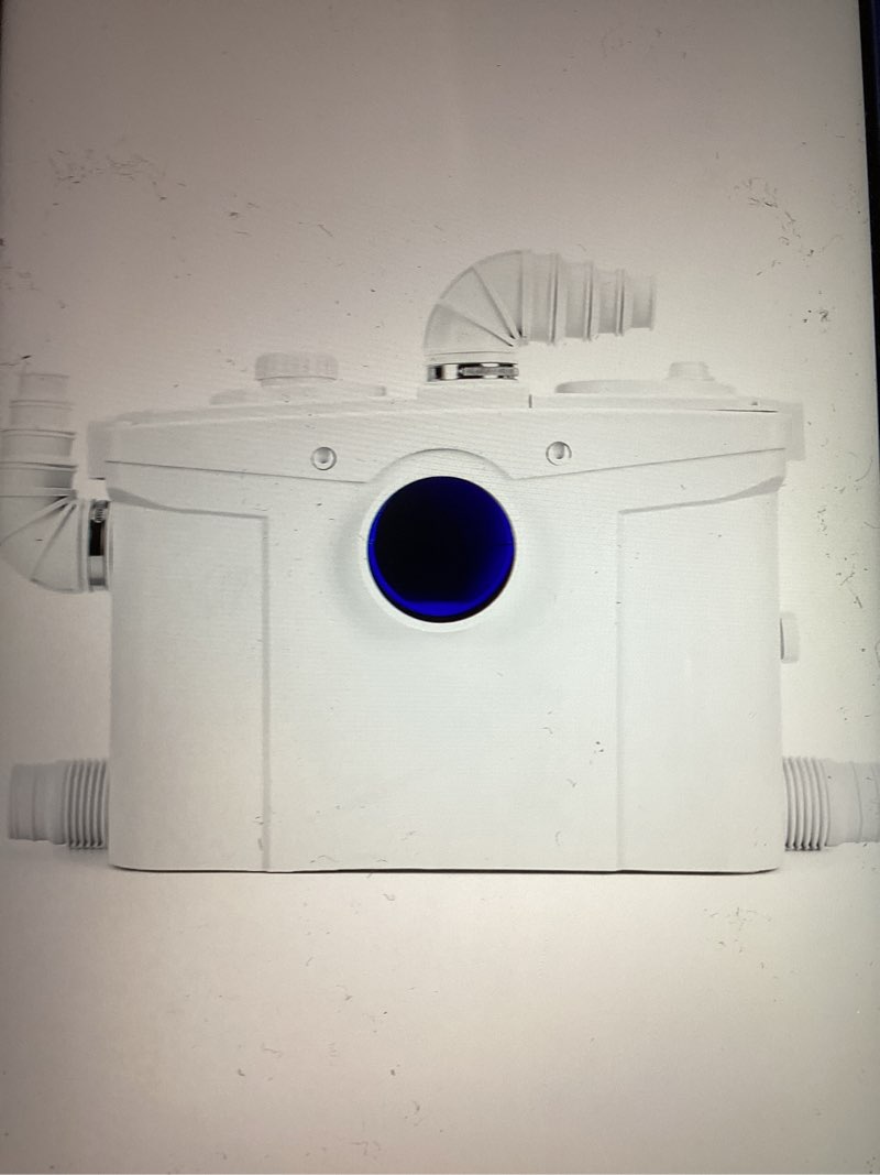 1200W Macerator Pump PCB Function Toilet Pump Utility Sink Pump Upflush to 39.4FT 2800GPH Macerating