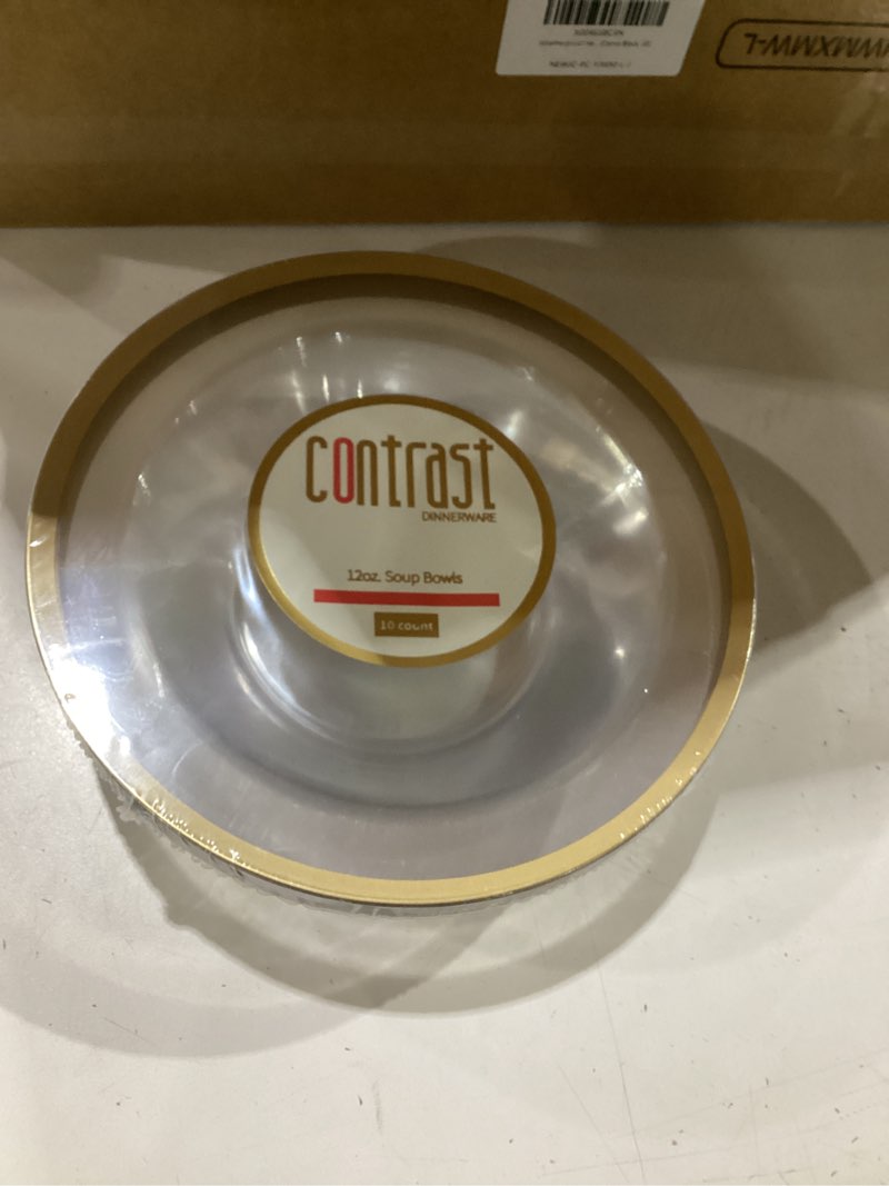 Contrast dinnerware soup bowls 12oz 10 count