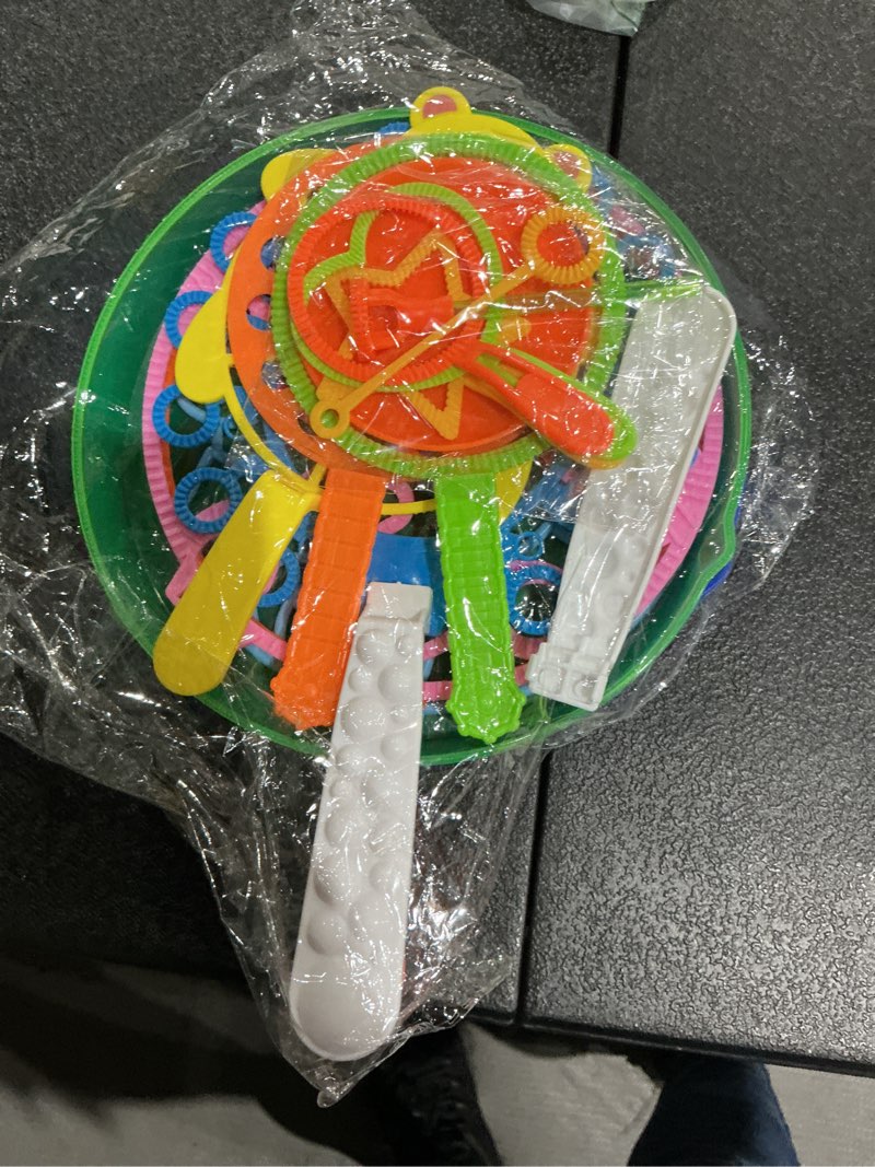 Condition photo showing New/Like New for b bangcool bubble wands set - big bubbles wand funny bubbles maker with tray, nice for outdoor playtime & birthday party & games, suitable for all age people