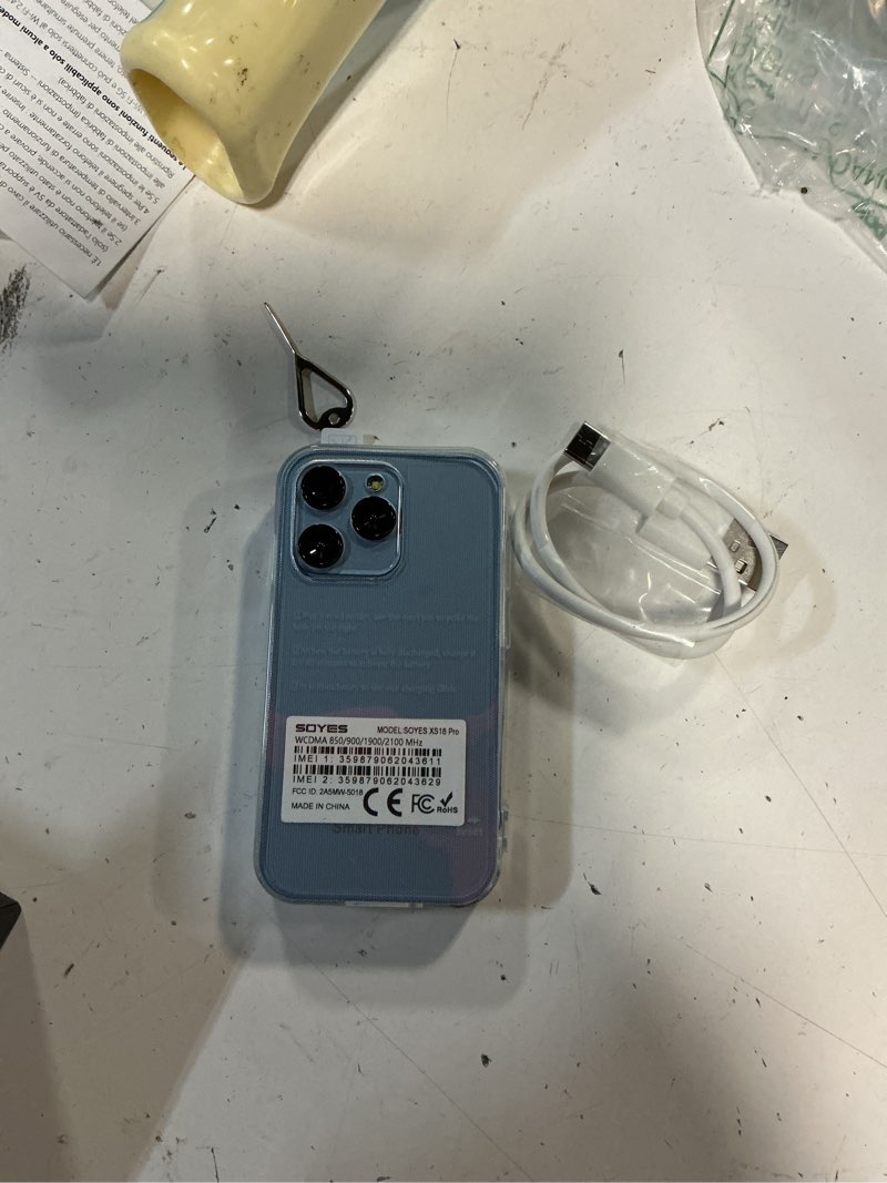 Condition photo showing New/Like New for mini phone unlocked world's smallest 3.0" hd touch screen mini smartphone android compact mobile phone for kids &students cell phone wih quad-core dual sim face ld2gb+16gb blue