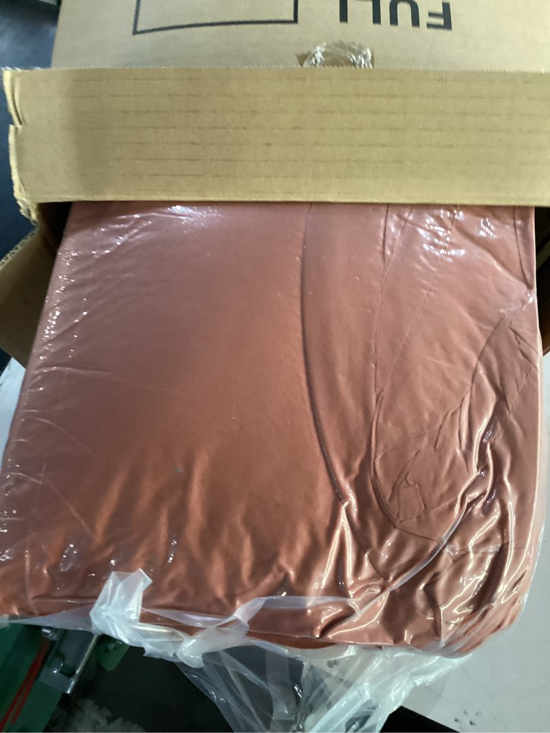 Condition photo showing New/Like New for taimit burnt orange full size comforter set - 7 pieces, bed in a bag bedding sets with all season soft quilted warm fluffy reversible comforter,flat sheet,fitted sheet,2 pillow shams,2 pillowcases full burnt orange