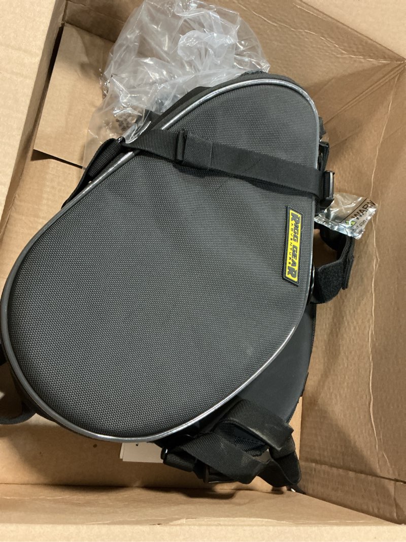 Condition photo showing Good Condition for nelson-rigg black dual sport enduro saddlebags, fits most dual sport/enduro ktm honda yamaha & suzuki models 15 liters black