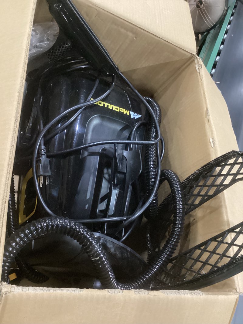 Condition photo showing Good Condition for McCulloch MC1385 Deluxe Canister Steam Cleaner, 2-Hour Runtime, Chemical-Free, 23 Accessories: Mop Head, Brushes & More - Built for Home, Tile, Carpet, Furniture, & Personal Car Detailing, NOT TESTED,AS IS, USED