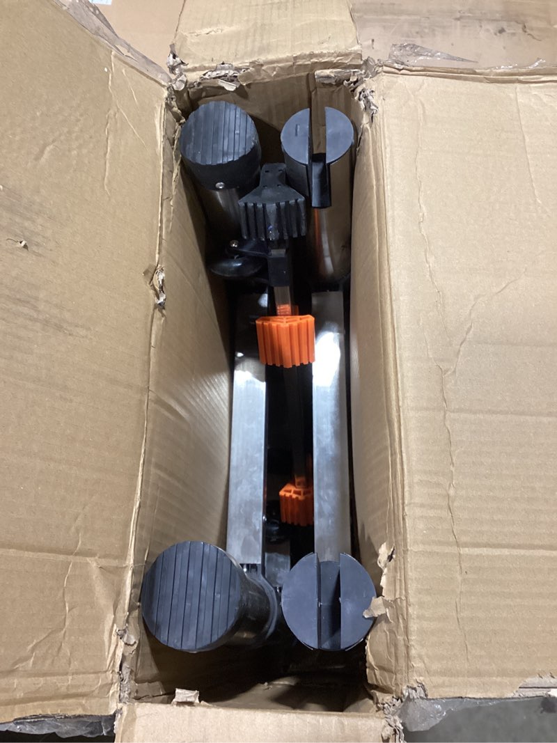 Condition photo showing Good Condition for telescoping ladders 16.5ft a frame stainless steel folding extension ladder, with anti-slip balance bar & movable wheel, multi position collapsible ladder for outdoor indoor, 330lbs max capacity a frame(stainless steel) 16.5 ft (a frame)