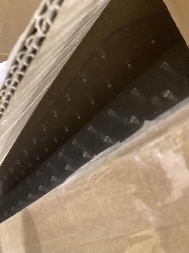 Condition photo showing Good Condition for office chair mat for carpets, clear computer desk chair mat for low carpeted floors, thick and sturdy carpet protector, easy glide and flat without curling (30'' x 48'' rectangle) 48" x 30" rectangle