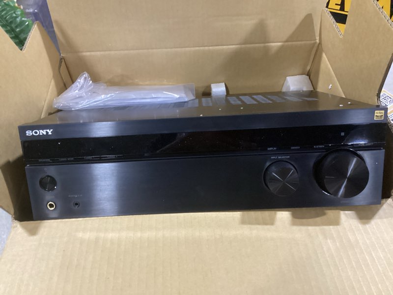 Condition photo showing As Is for sony strdh190 2-ch home stereo receiver with phono inputs & bluetooth black stereo receiver receiver