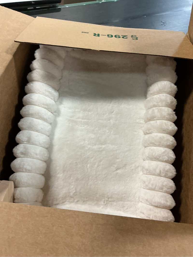 Condition photo showing Good Condition for zakkart snugcloud cat window perch with 4-sided bolster - large cat hammock for window sill - solid hardwood & metal frame - window seat for pets (natural color wood w/white bed, large) natural color wood w/ cream bed large (25"x15")