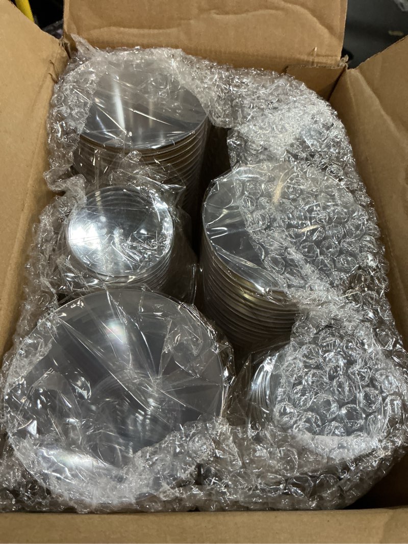 Condition photo showing New/Like New for nervure 240pcs gold plastic cups - 9oz gold rimmed plastic cups - heavy duty disposable clear cup with gold rim perfect for weddings, receptions & parties 240pcs-gold-9oz