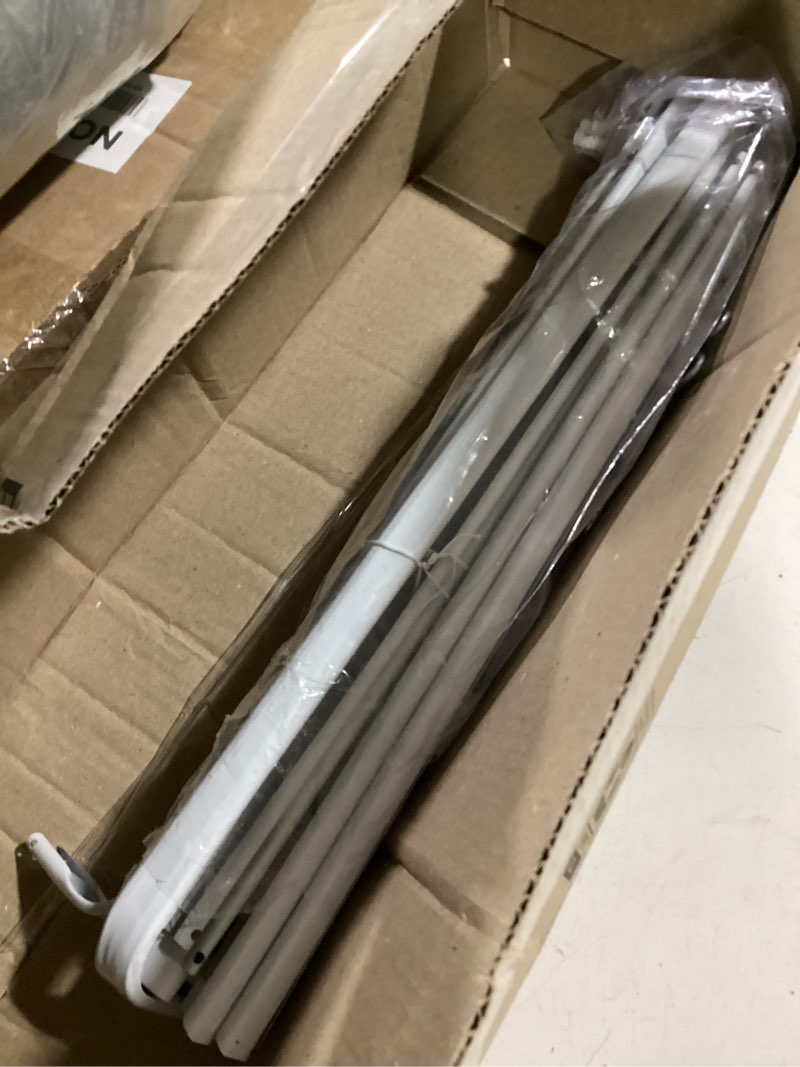 Condition photo showing Good Condition for yafa home fashion durable double standard white adjustable curtain rod hardware included (white, 66"-128") 66"-128" white