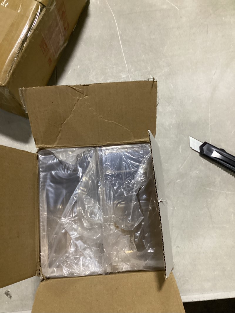 Condition photo showing Good Condition for rubtlamp 2pcs acrylic napkin holder bathroom - 0.27inch thickness acrylic guest towel napkin holder - hand towel tray - clear napkin holders tissue dispenser (clear, 5.5”x5.5”x2.5”) 0.27" thickness 2