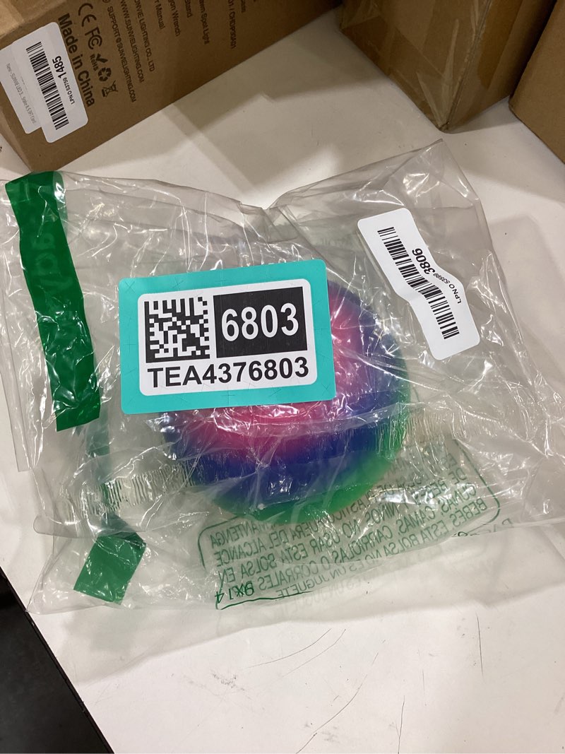 Condition photo showing New/Like New for power your fun arggh rainbow giant stress balls for adults - 3.75 inch large stress balls for kids squishy toys ball stress relief fidget toy sensory ball squeeze toy for boys girls (rainbow) giant rainbow
