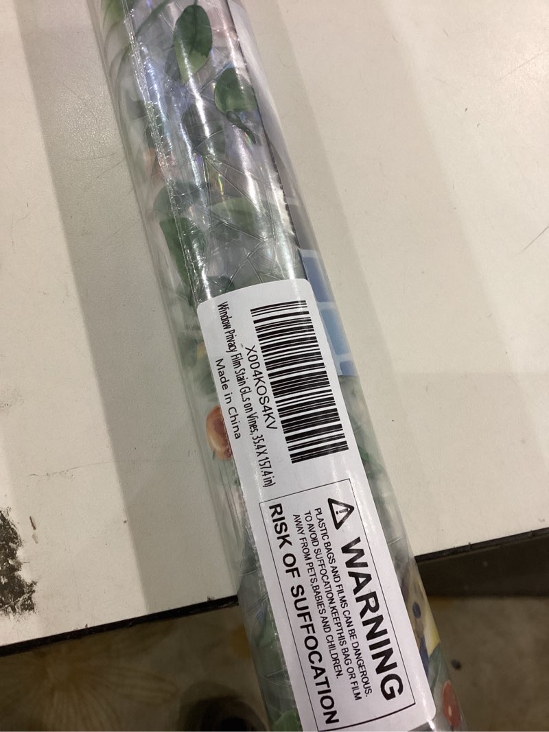 3pkWindow Privacy Film Stain Glass Window Film Rainbow Window Film Window clings Non-Adhesive Reusable 