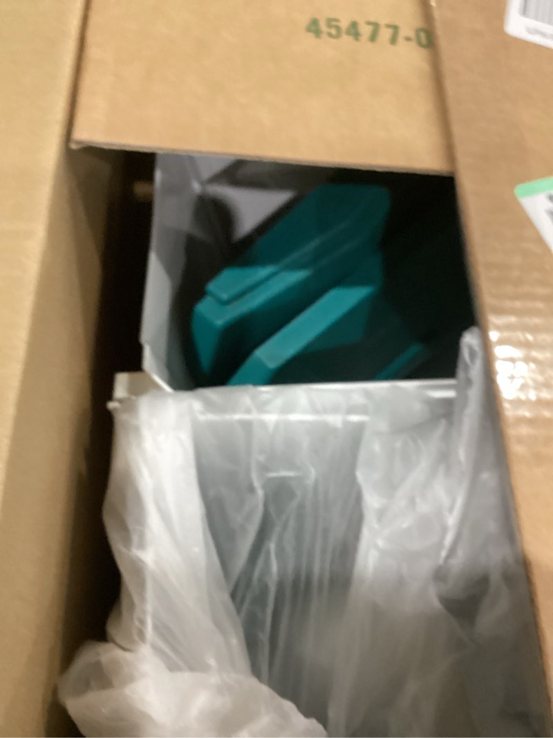 Condition photo showing As Is for Chicken Feeder and Waterer Set - 3 Gallon/26.5 Pounds, Automatic Chicken Waterer with 4 Cups & 3 Feeder Ports, No Waste Poultry Feeders & Waterers, Chicken Coop Accessories for Hens/Ducks/Poultry 26.5?LB / 3?GAL Blue