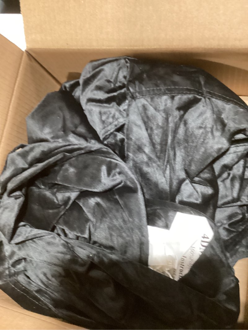 Condition photo showing New/Like New for Sofa Sack Bean Bag Chair Cover Only, for Adults and Kids, Without Filling Comfy Fluffy Round or Oval Beanbag Chair Cover Replacement, Lazy Sofa Cover for Reading Chair or Floor Chair, 4-Feet, Black 4 ft Sack Black - Cover Only