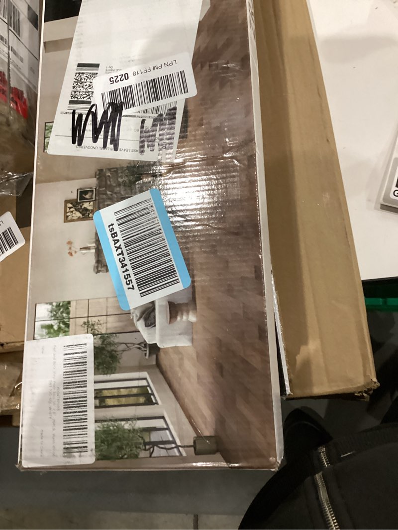 Condition photo showing New/Like New for 30 sq.ft. peel and stick vinyl floor tiles 36" x 6" wood look planks, 20 pack waterproof self-adhesive flooring tiles, diy for renter, kitchen, living room, rv, washed white 36x6 inch washed white 20