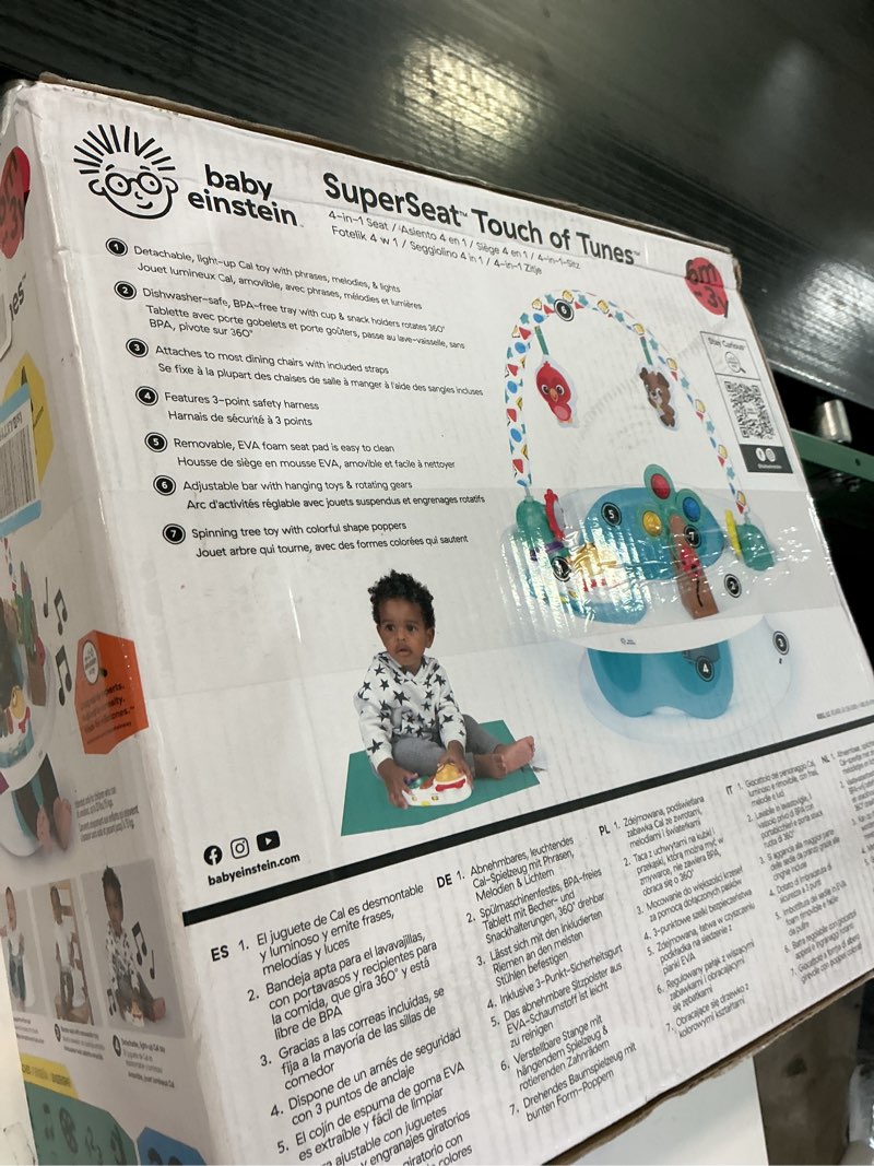 Condition photo showing New/Like New for Baby Einstein SuperSeat Touch of Tunes 3-in-1 Activity Seat, with Music & Lights, Ages 6 Months and Up