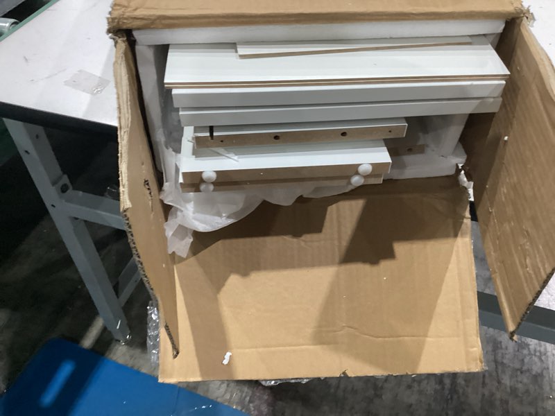 Condition photo showing Good Condition for over the toilet storage cabinet, over toilet storage bathroom organizer with inner adjustable shelf and top open storage above the toilet storage cabinet behind toilet bathroom cabinet, white