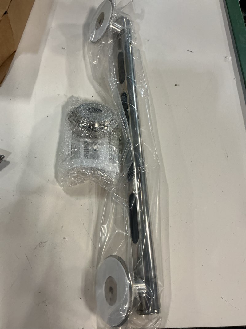 Condition photo showing New/Like New for iso brushed nickel 18" designer grab bar, yg0718bn