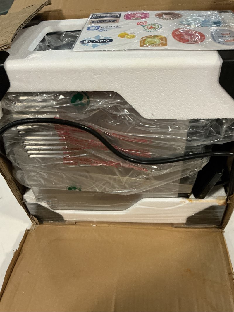 Condition photo showing Good Condition for ecozy nugget ice makers countertop dispenser, 40lbs per day, touch-free ice | chewable pebble sonic ice machine countertop, self-dispensing, self-cleaning, mistalo drop slim for home kitchen office