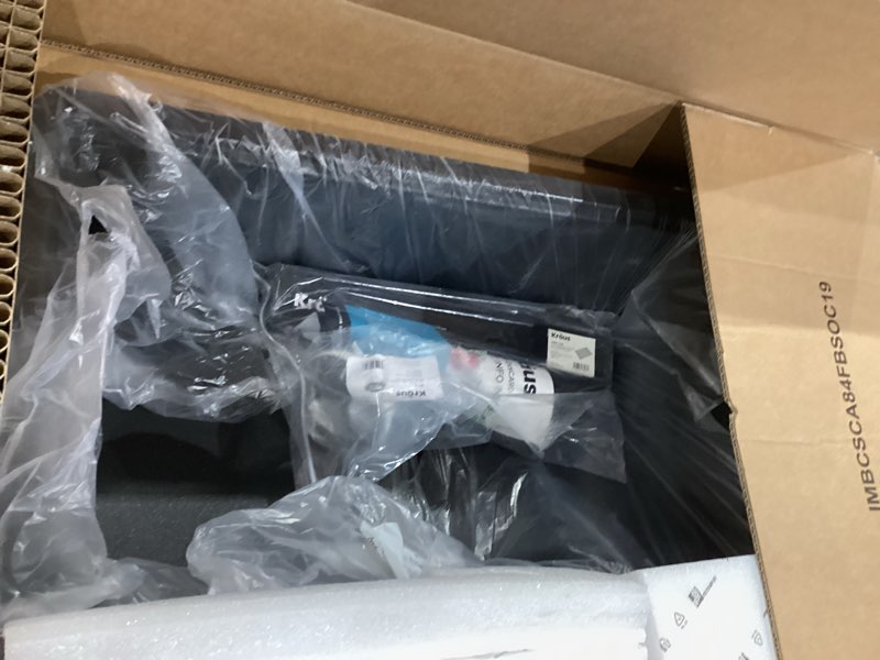 Condition photo showing Good Condition for kraus bellucci workstation 30-inch undermount granite composite single bowl kitchen sink in metallic black with accessories, kguw2-30mbl