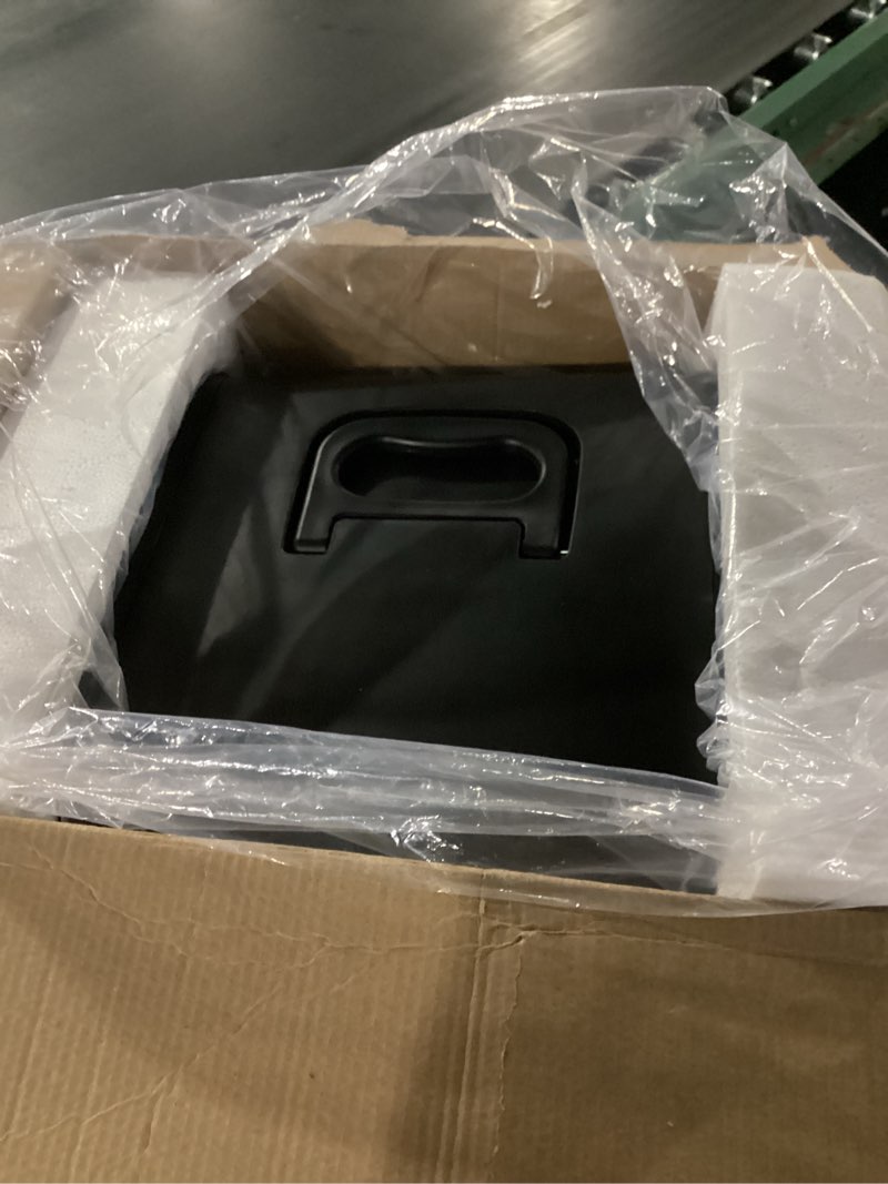 Condition photo showing Good Condition for Frigidaire Mini Personal Fridge Cooler, Countertop, Holds Up to 10L/15 Cans, Brushed Black Stainless Rugged Design, Portable for Skincare, Makeup, Car, Office, Bedroom, Dorm Room, or Cabin