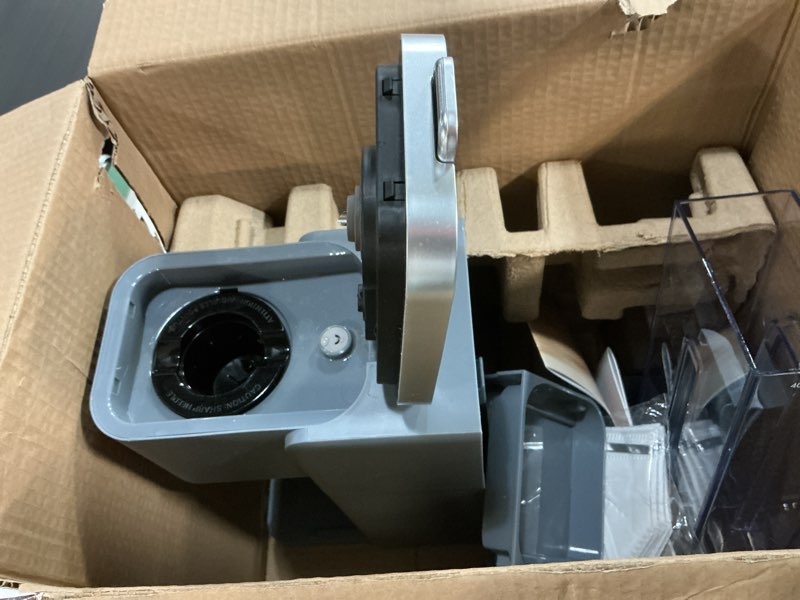 Condition photo showing As Is for Single Serve Coffee Maker, Iced and Hot Coffee Machine for K Cup & Grounds, Compact Design, 40oz Removable Water Reservoir, 6 to 24 Oz Brew Sizes, Fits 7.3" Travel Mug, Gray