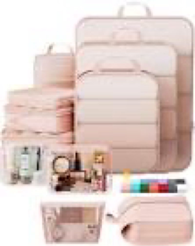 veken 11 set compression packing cubes for travel essentials,compressible expandable large luggage s