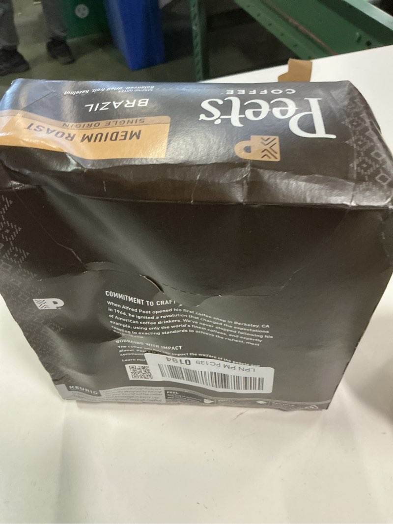 Condition photo showing New/Like New for Peet's Coffee, Medium Roast Keurig K-Cup Pods - Single Origin Brazil 32 Count (1 Box of 32 K-Cup Pods)