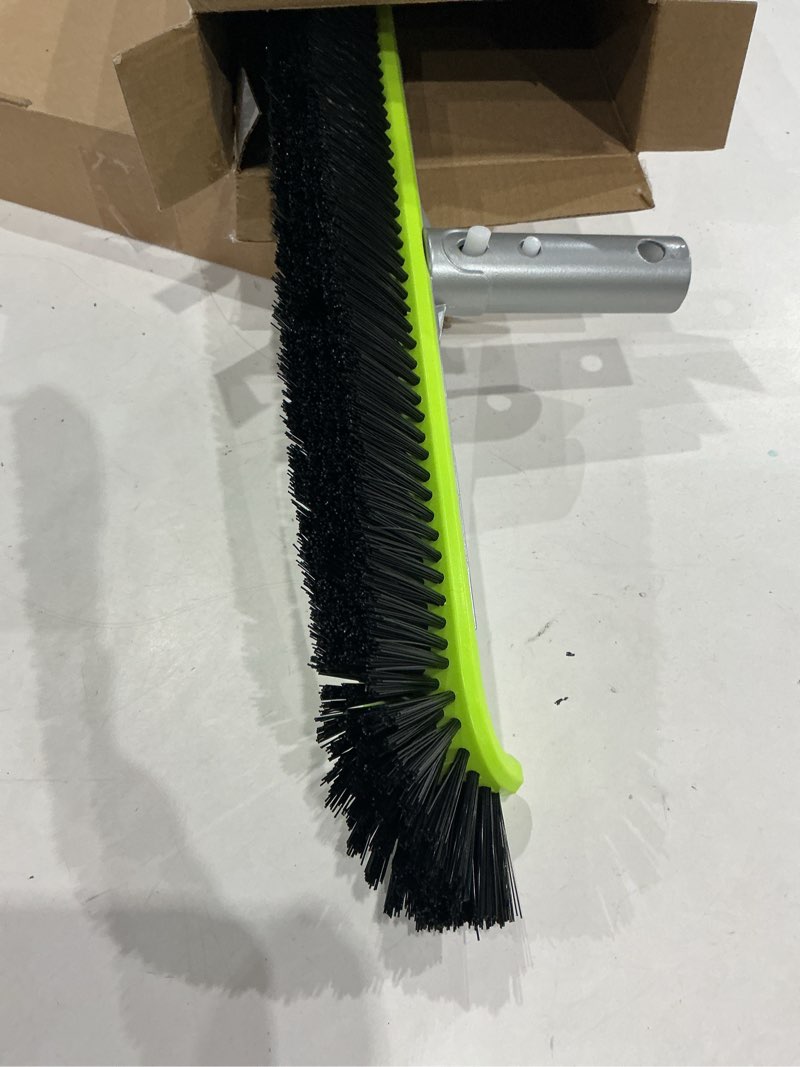 Condition photo showing Good Condition for sepetrel 17.5" pool brush head for cleaning walls,heavy duty inground/above ground swimming pool scrub brushes with premium strong bristle & reinforced aluminium back curved edge for walls