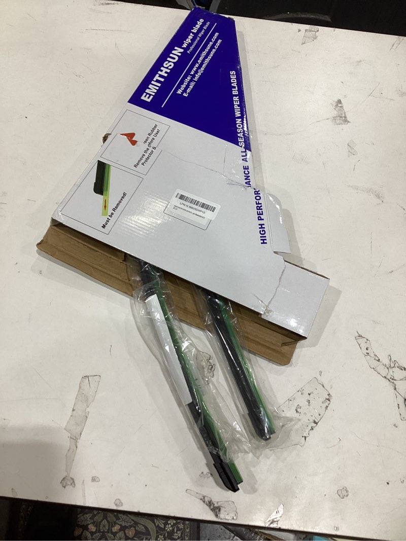 Condition photo showing Good Condition for OEM QUALITY 26" + 18" Premium All-Seasons Stable And Quiet Windshield Wiper Blades(Set of 2) Black wiper blades 26"+18" (Pair For Front Windshield)