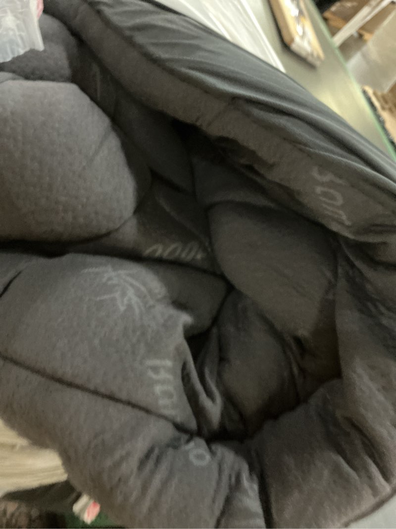 Condition photo showing Good Condition for ultra soft king size mattress topper - viscose made from bamboo pillow top mattress pad for back pain relief - naturally cooling for hot sleepers, dark gray dark gray king