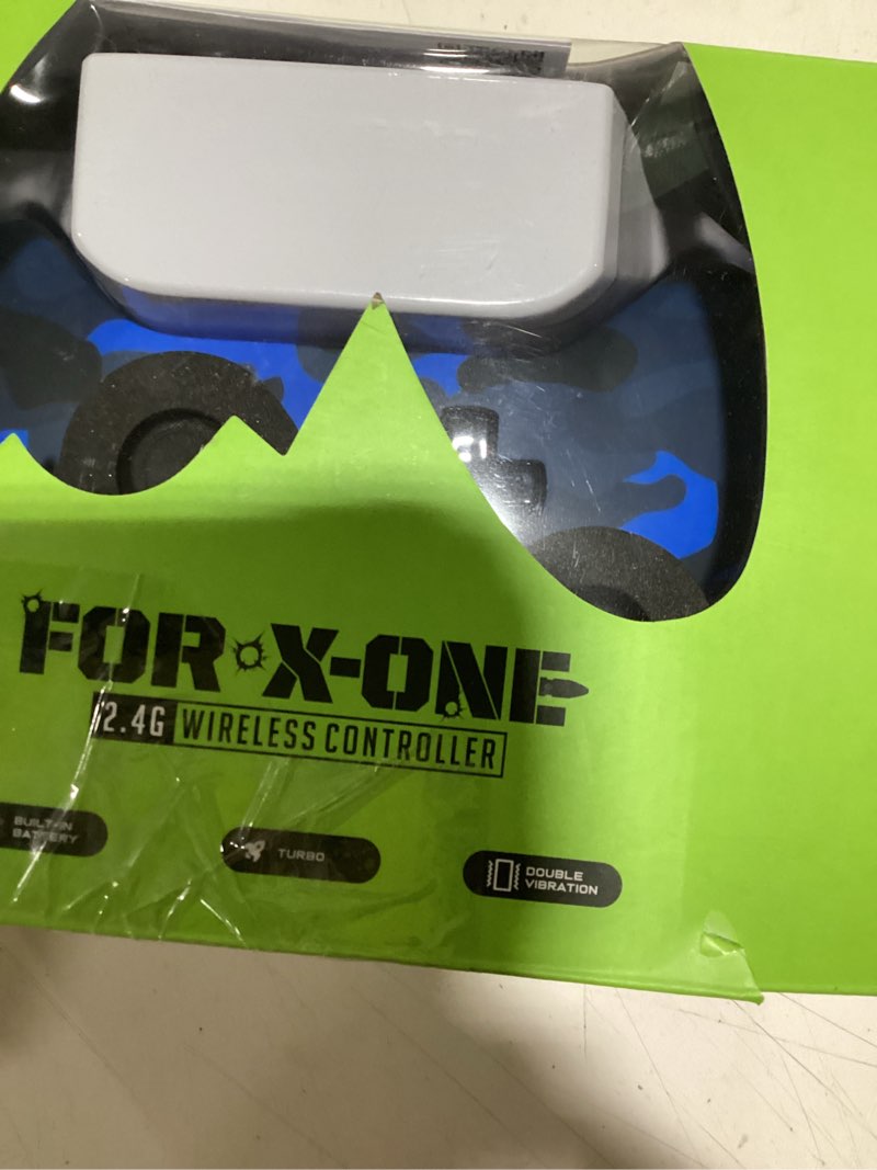 Condition photo showing Good Condition for IWGAME Wireless Controller for X-BOX, Gaming Controller Support Turbo/3.5MM Audio Jack/Dual Vibration, Controller Compatible with X-BOX One/ One S/X, X-BOX Series S/X, PC, IOS, Android Platforms,with 2.4g Adapter(Blue Camo) Camo blue