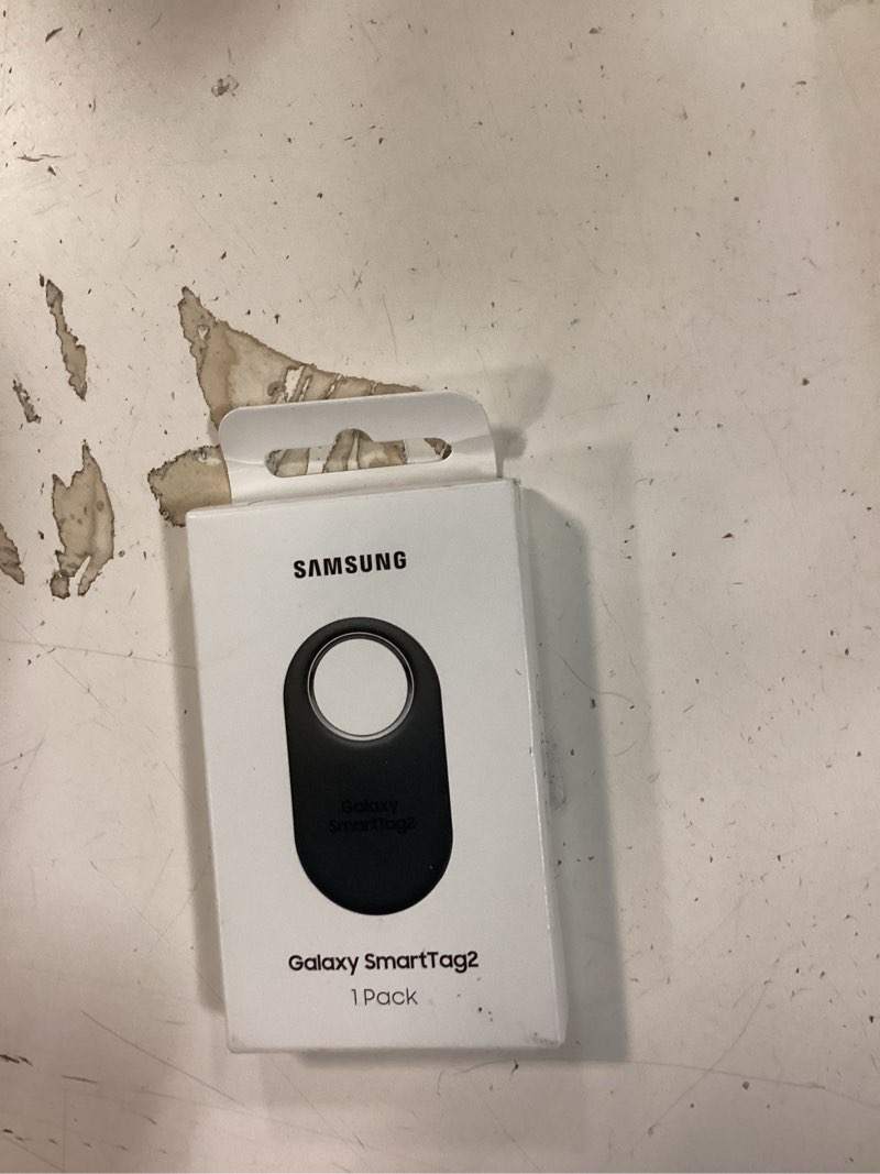 Condition photo showing New/Like New for Samsung SmartTag2 (2023) Bluetooth + UWB, IP67 Water and Dust Resistant, Findable via App, 1.5 Year Battery Life - Black (International Version) No Size