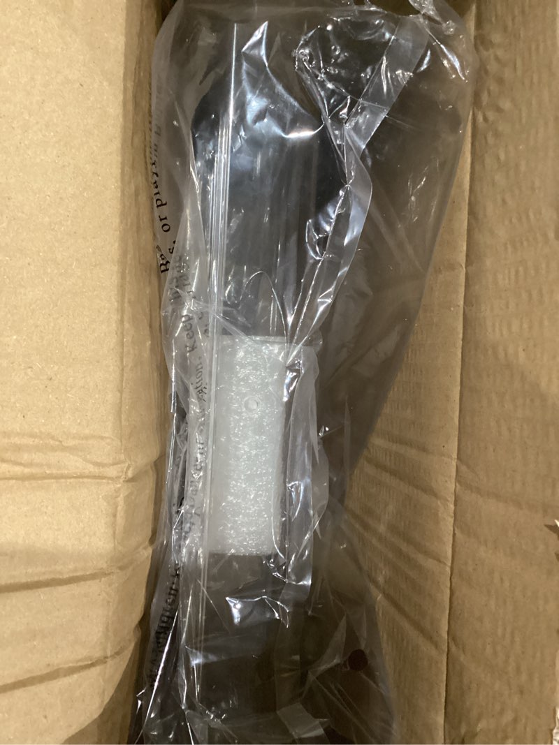 Condition photo showing As Is for Clear Acrylic Single Pocket, Plastic Hanging Wall Mount File Holder for Office Home (Clear, 3 Pack) Clear 3 Pack