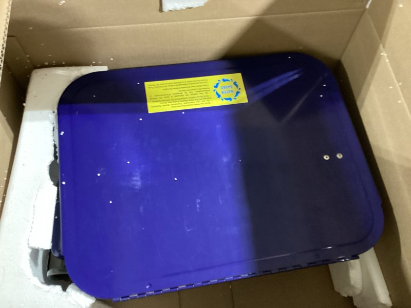 Condition photo showing Good Condition for parts washer 3.5 gallon capacity tank cabinet portable automotive parts cleaner for wheel bearings, gears, and carburetors (blue)…
