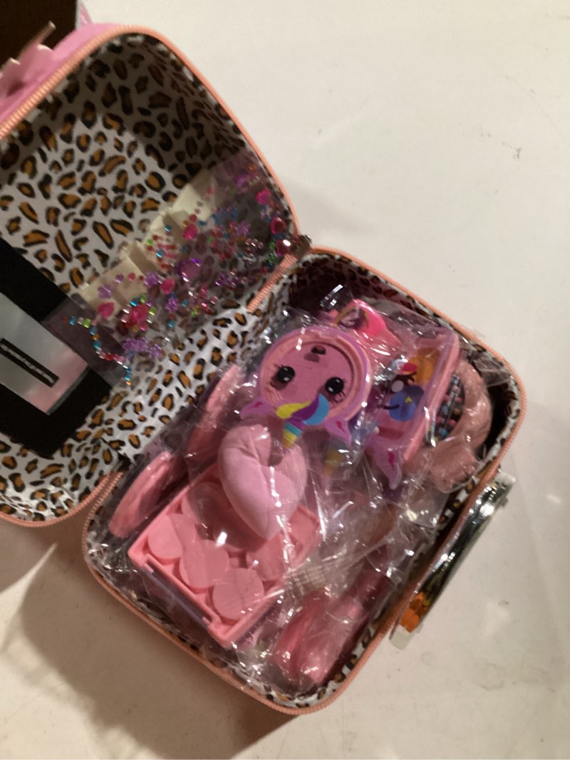 Condition photo showing New/Like New for Kids Makeup Kit for Girls - Girls Makeup Kit Toys, Real Washable Cosmetic Set with Storage Case, Kids Play Makeup Set for Christmas Birthday Gift 3 4 5 6 8 10 11 12+ Years Old, Pink