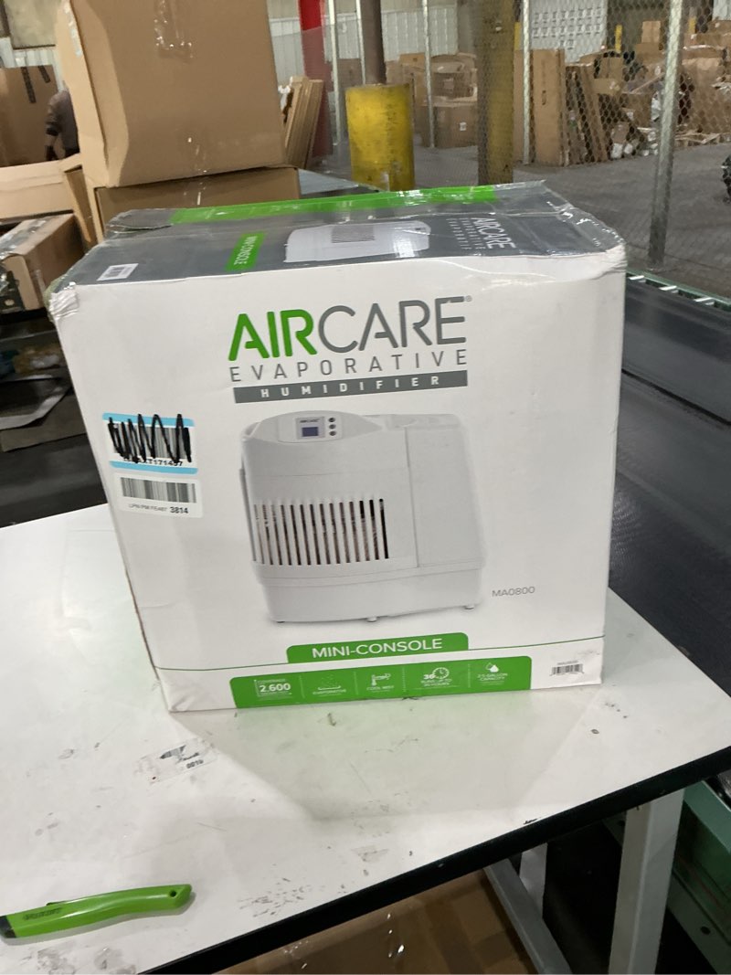 Condition photo showing As Is for USED NOT NEW AIRCARE MA Whole-House Console-Style Evaporative Humidifier (Mini-Console)