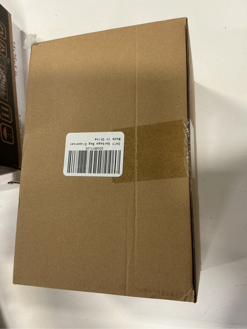 Condition photo showing New/Like New for Acrylic Trash Bag Dispenser,for 10/30/33 Gallon Garbage Bag,9.45 * 13.38 * 5.51 in,2 in 1 Extra Large Organizer for Garbage Bag, Bathroom Amenities Storage Holder with Lid