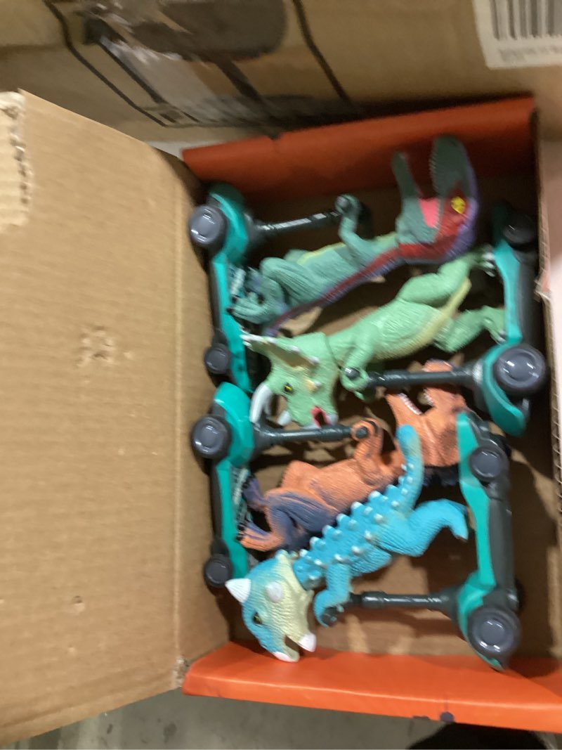 Condition photo showing Good Condition for dinobros dinosaur scooter toys pull back cars mini finger kick scooters boy toy age 3 4 5 6, dino gi