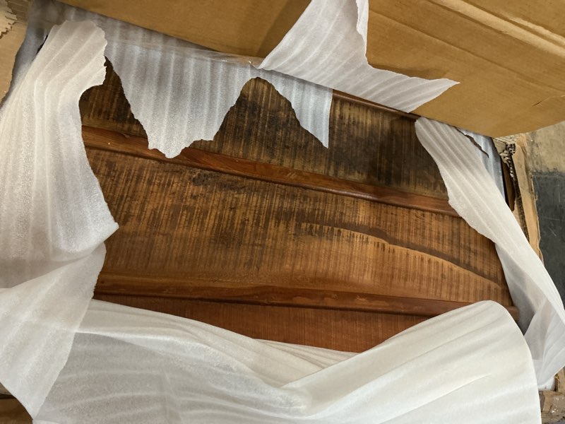 Condition photo showing Good Condition for Von Server Sideboard for Living Room, Storage Organizer, Rustic Look- Handcrafted, brown