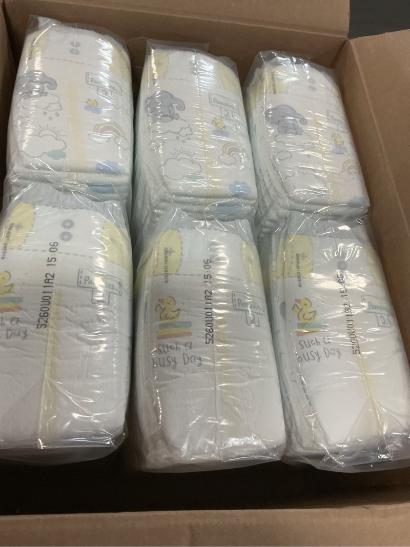 Condition photo showing New/Like New for pampers baby diapers - swaddlers - size 2, 186 count, ultra absorbent disposable infant diaper
