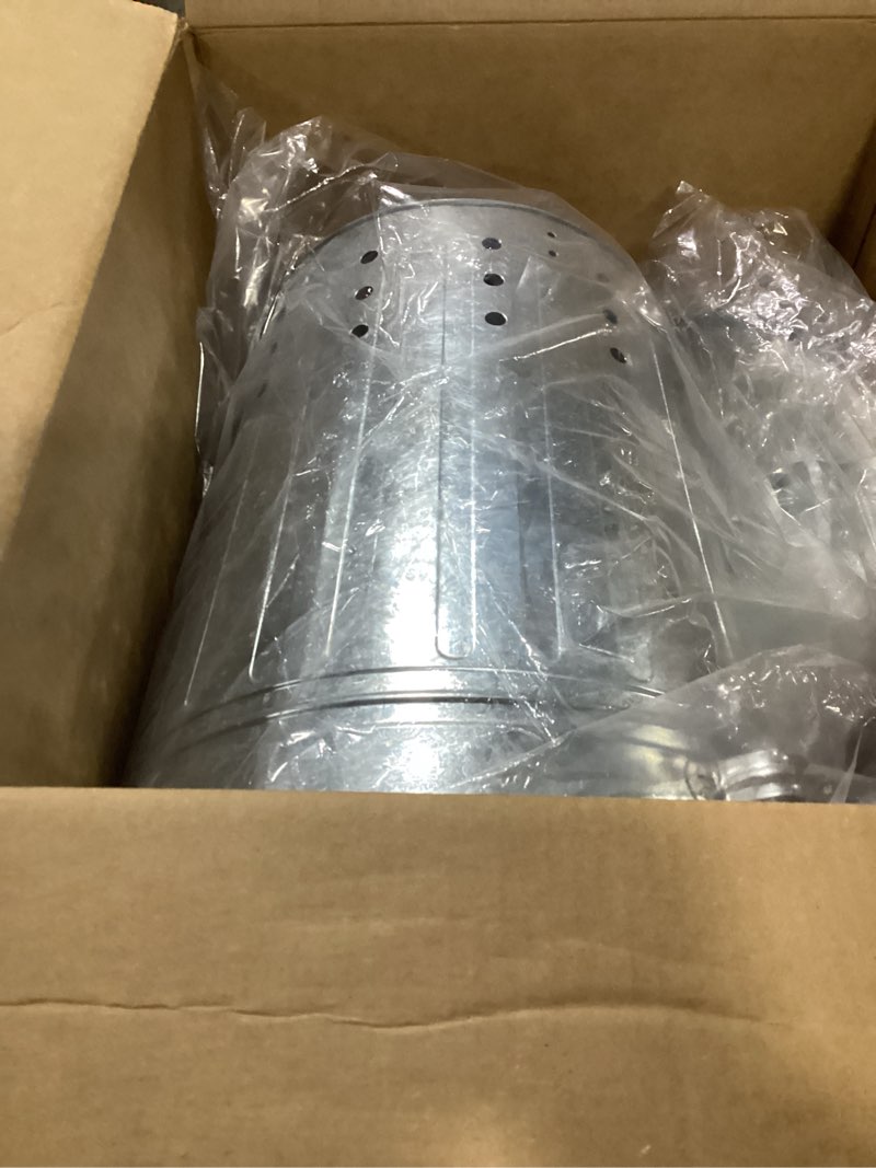 Condition photo showing Good Condition for Evergreen Incinerator Burn Barrel with Lid | Yard Waste Garden Incinerator | Galvanized Steel Burn Cage Incinerator for Paper Leaf Paper Trash Wood Backyard Bonfire | Outdoor Use Only