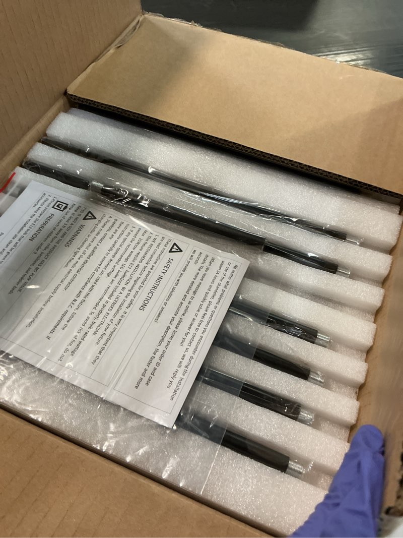 Condition photo showing New/Like New for Island Lights for Kitchen Set of 2, Pendant Light with Hand Blown Raindrop Glass, Pendant Lights Kitchen Island Lighting, for Kitchen, Living Room, Porch, Bedroom, Including Light Bulb B-Black-rod-set of 2