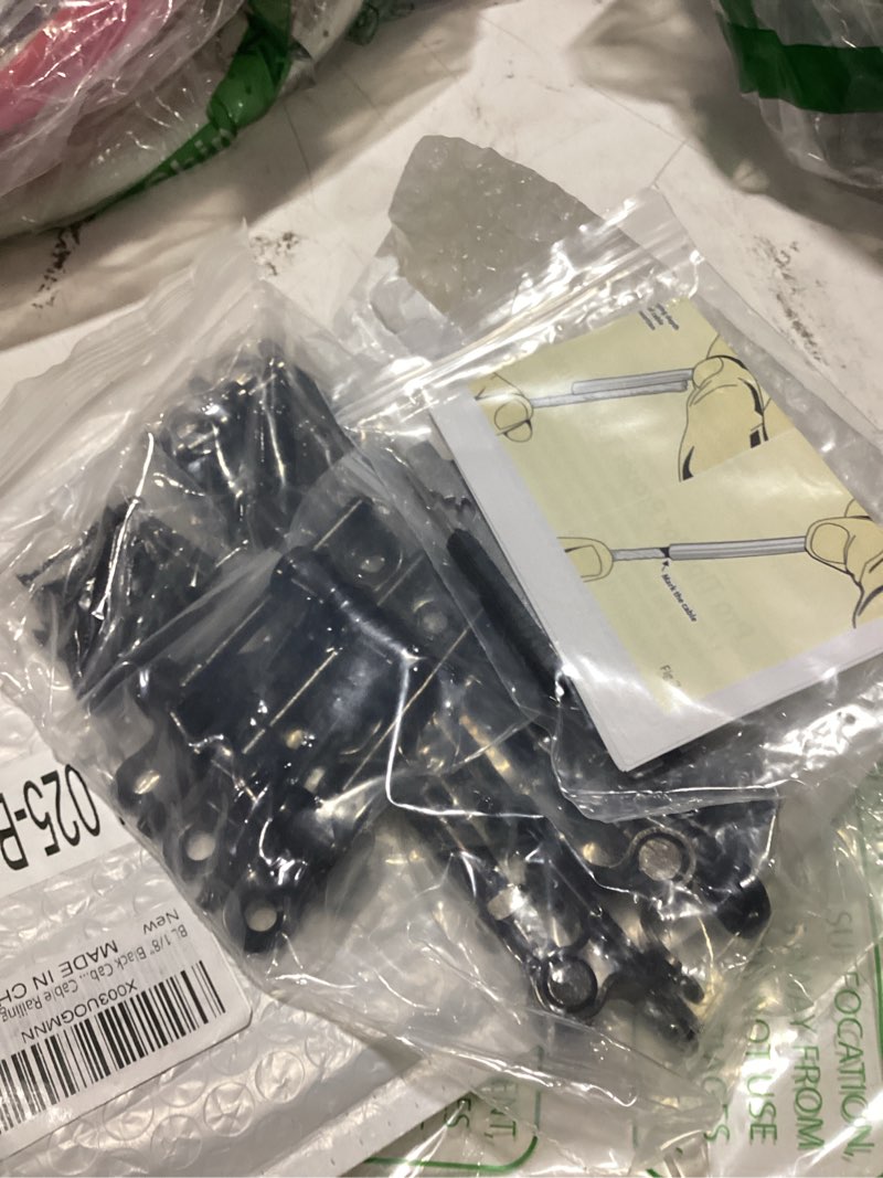 Condition photo showing As Is for blika 10 pair 1/8" black cable railing kit swage toggle turnbuckle hardware, adjustable angle t316 stainless steel cable railing kits for 2"x2", 4"x4" wood posts, black deck railing kit for stairs