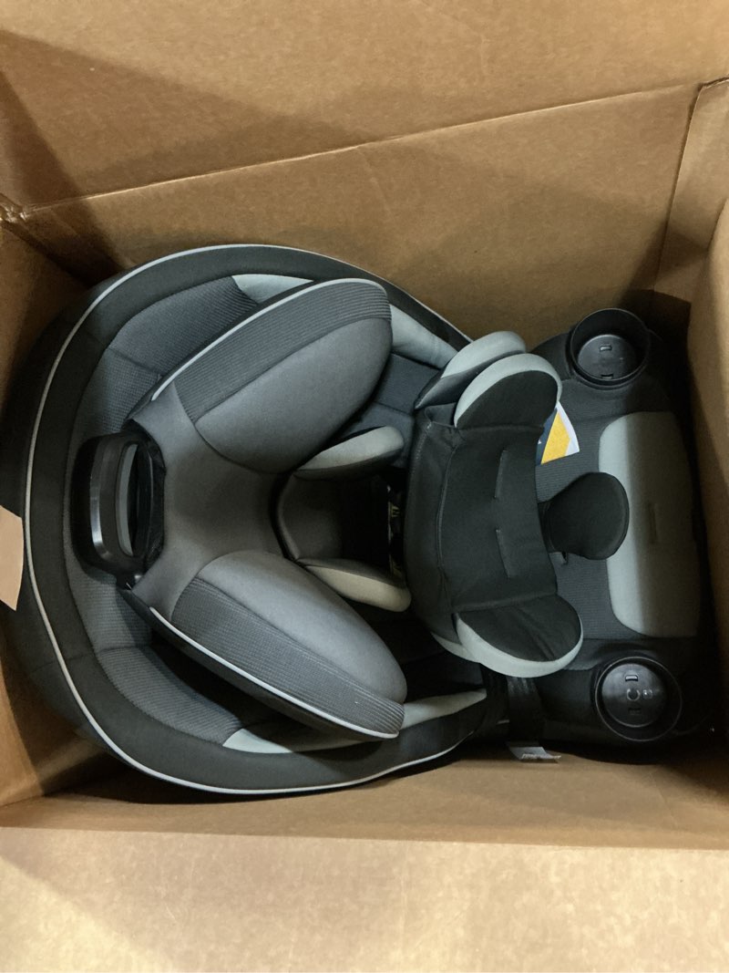 Condition photo showing Good Condition for safety 1st grow and go all-in-one slim convertible car seat, rear facing, 5-40 lbs, forward facing (30–65 lbs), high back booster seat 40-100 pounds, iron frost iron frost original