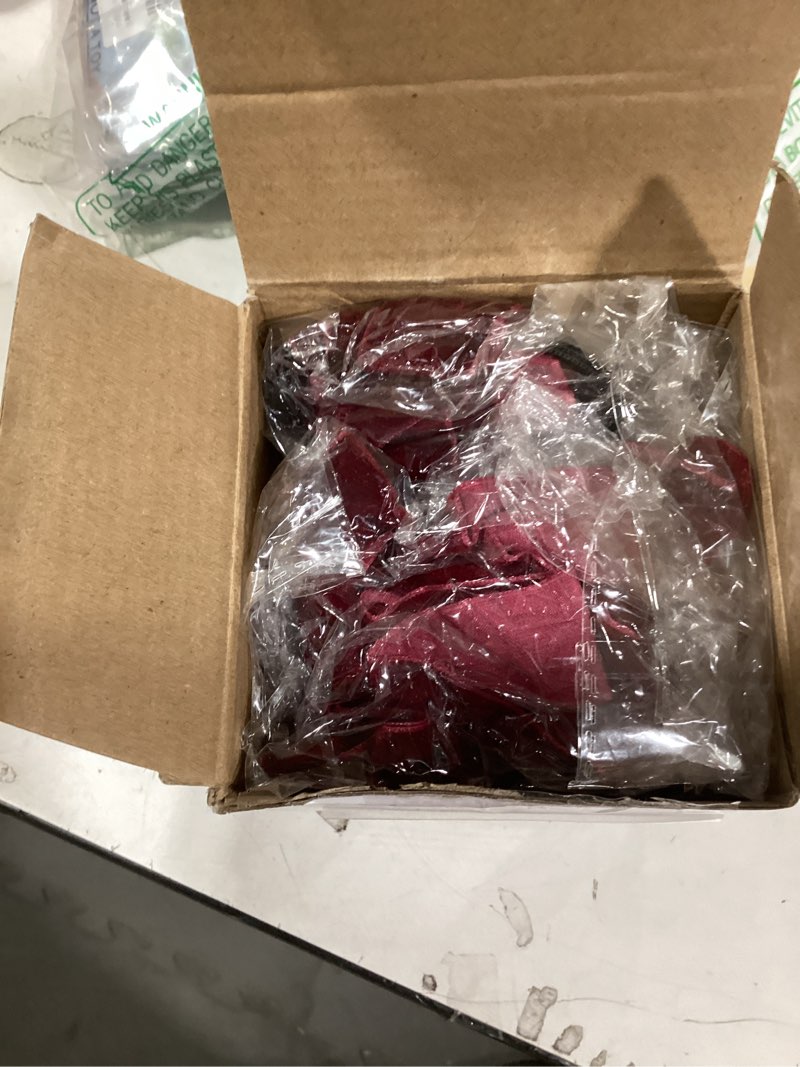Condition photo showing Good Condition for 12 Pcs Burgundy Christmas Bow Ornament 4 x 12 Inch Xmas Tree Ribbon Hanging Bows Christmas Wedding Aisle Decorations for Xmas Wreath Party Garland Decoration Holiday Wedding Decor