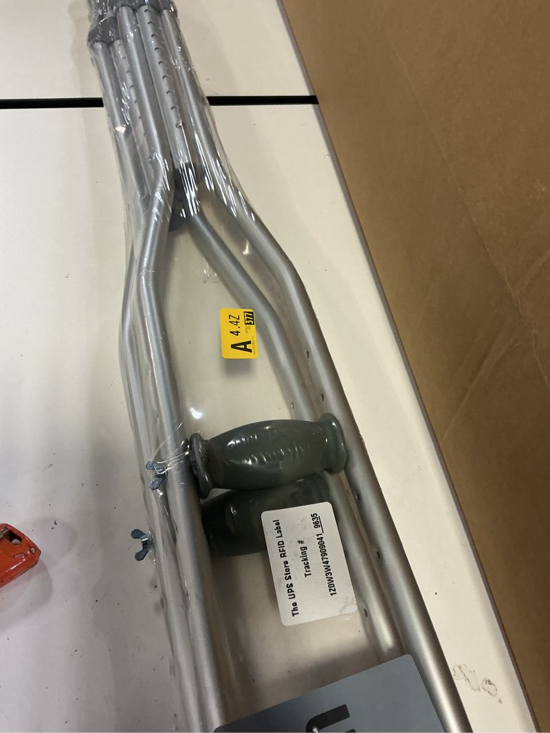 Condition photo showing Good Condition for Hugo Mobility Adjustable Crutches for Walking, Tall Adult Walking Crutches, Comfortable Lightweight Crutches with Underarm Pad and Hand 