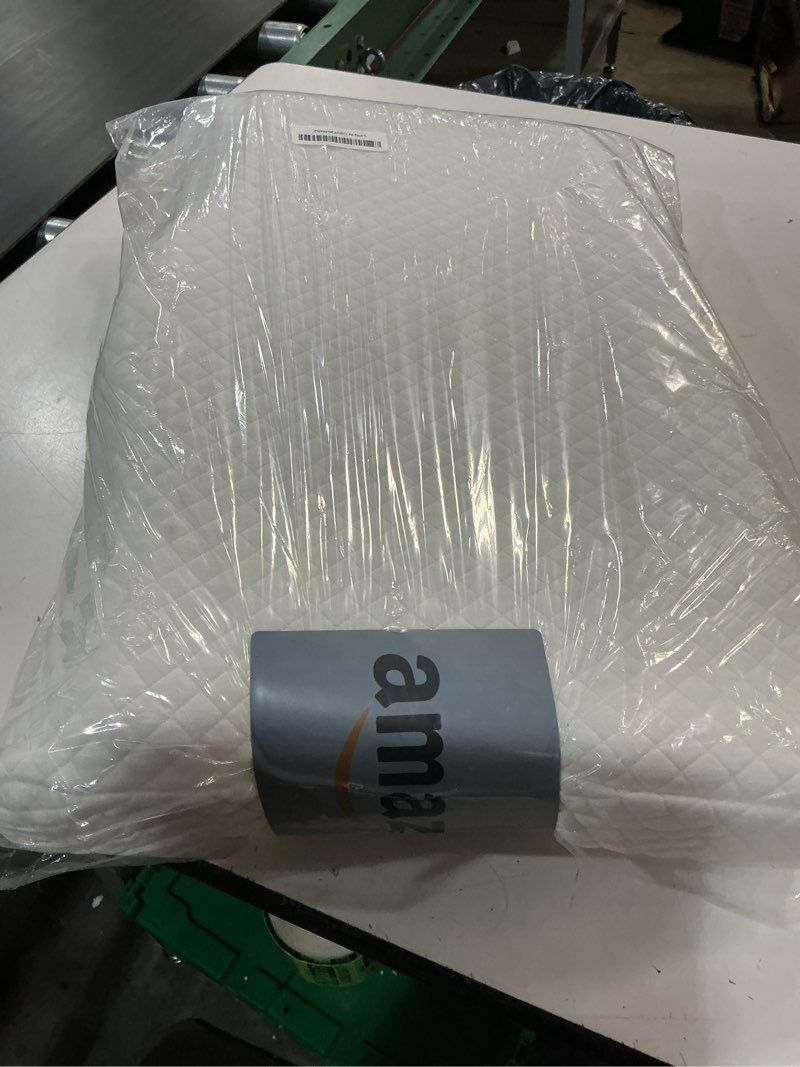 Condition photo showing Good Condition for contour memory foam pillow orthopedic sleeping pillows, ergonomic cervical pillow for neck pain - for side sleepers, back and stomach sleepers, free pillowcase included (firm & standard size white standard(21*13*3.9 inches)