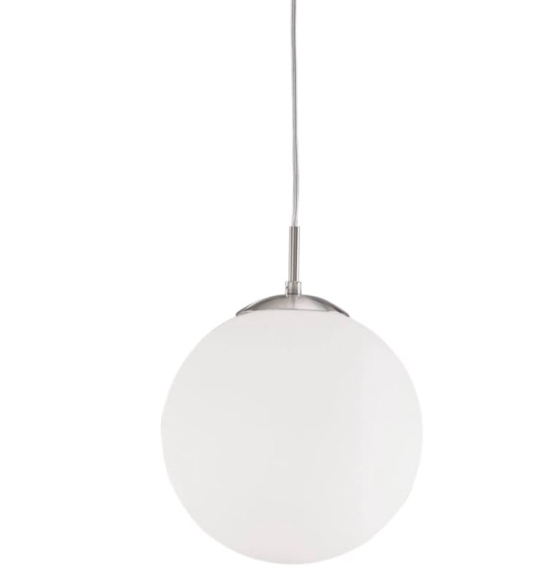 Eglo USA Rondo 8526 Opal Glass Hanging Pendant Light